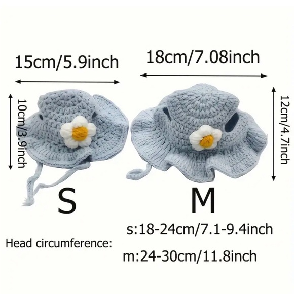 Crochet Green Frog Hat for Small Pets, Cat or Dog - Picture 11 of 16